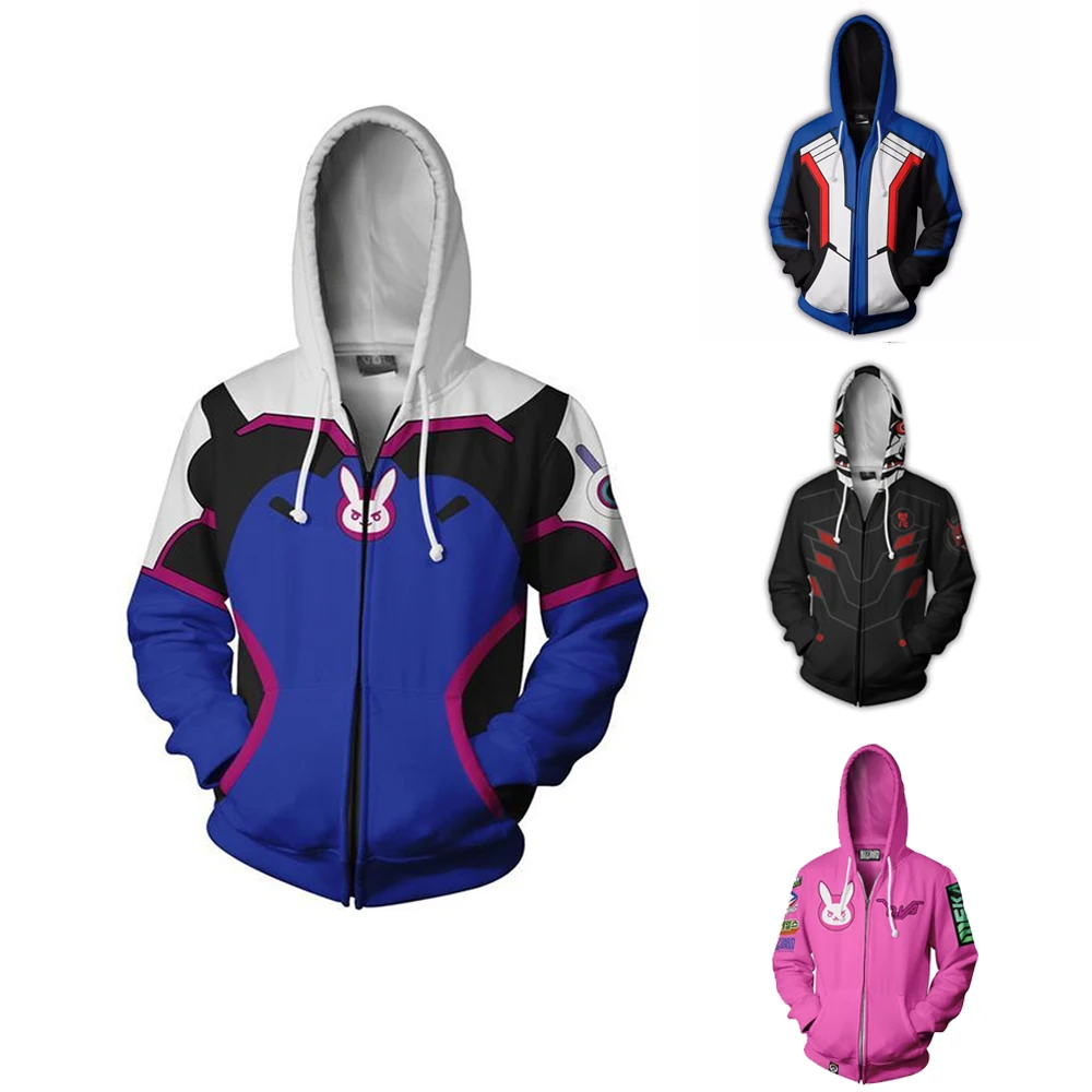 Толстовка с капюшоном в стиле аниме толстовки Genji DV. a Mercy на молнии DVA пуловер