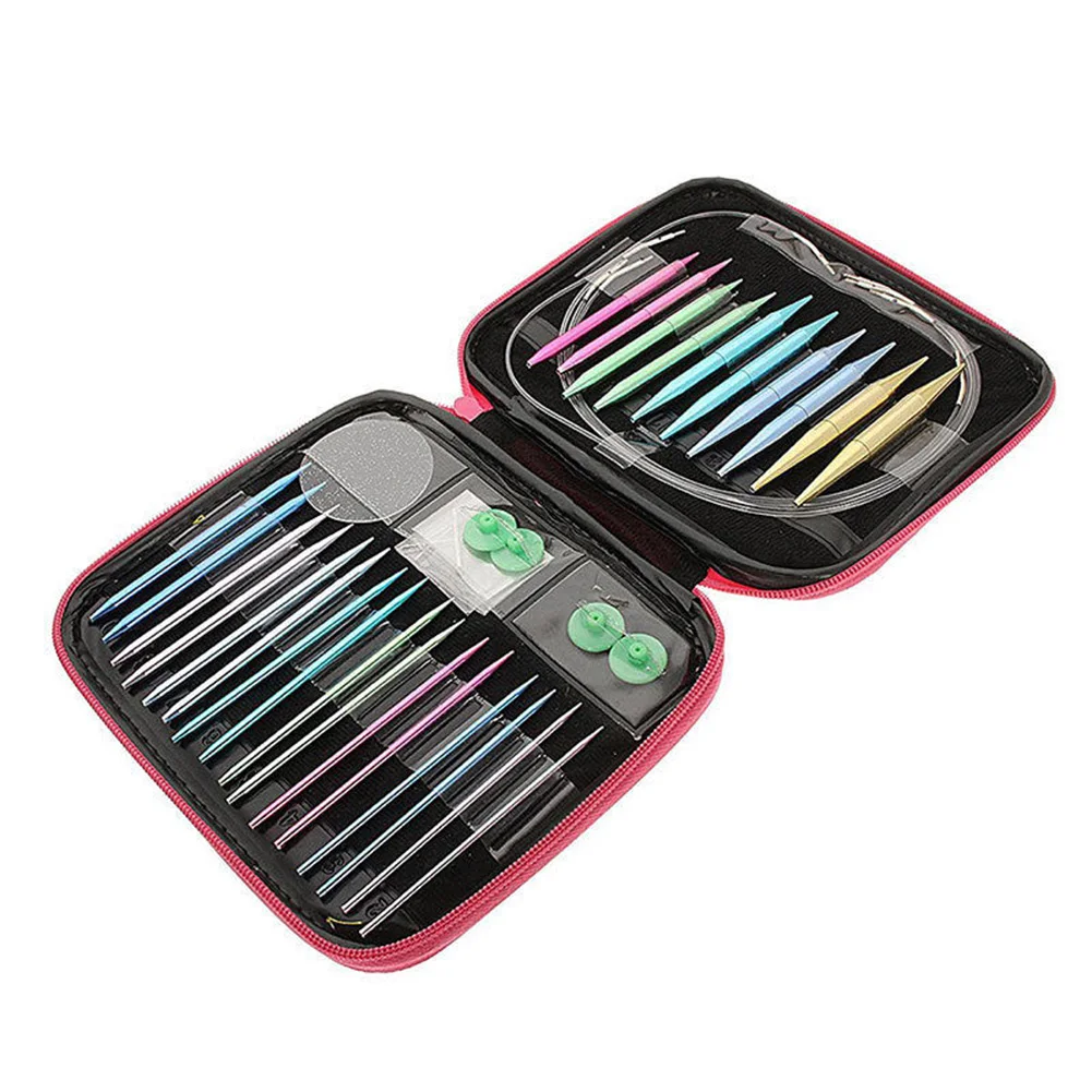 Портативный сменный алюминиевый 13 шт. спицы для домашнего шитья ручной работы