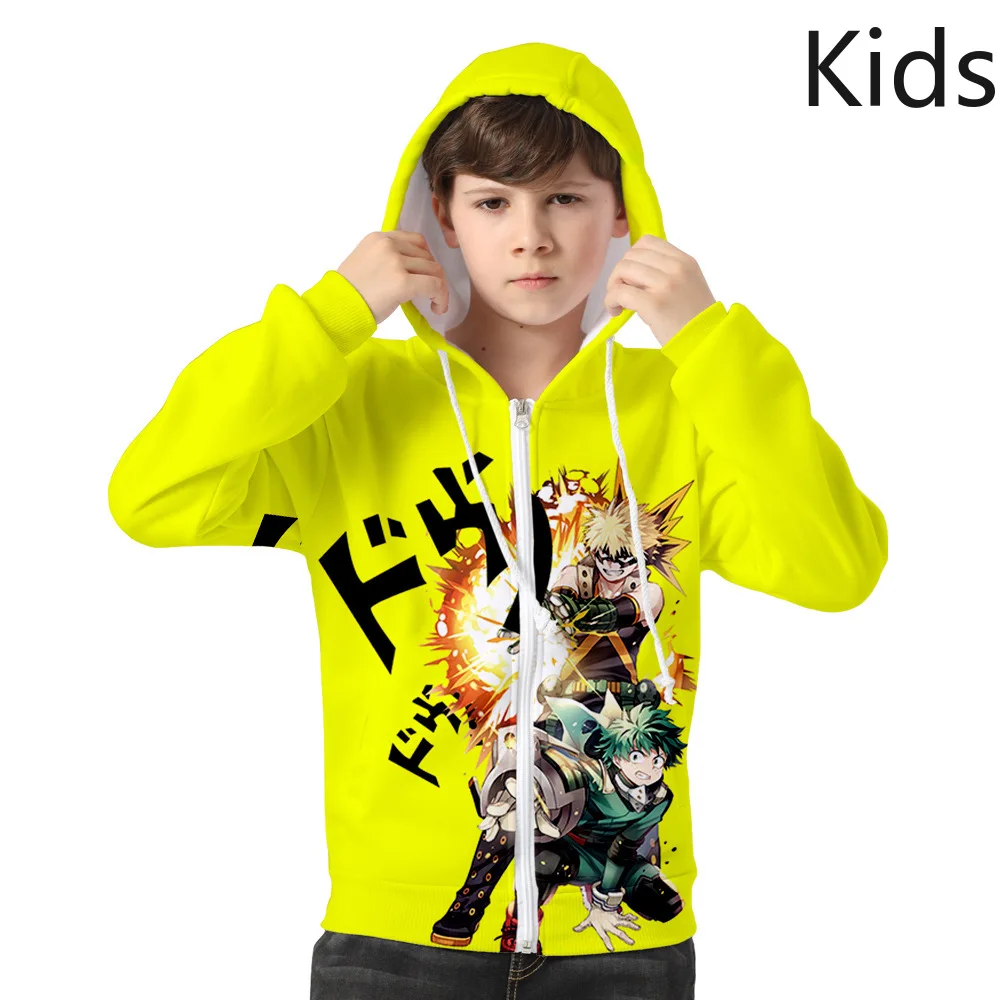 Толстовка с капюшоном в стиле аниме Моя геройская Академия | Мужская одежда