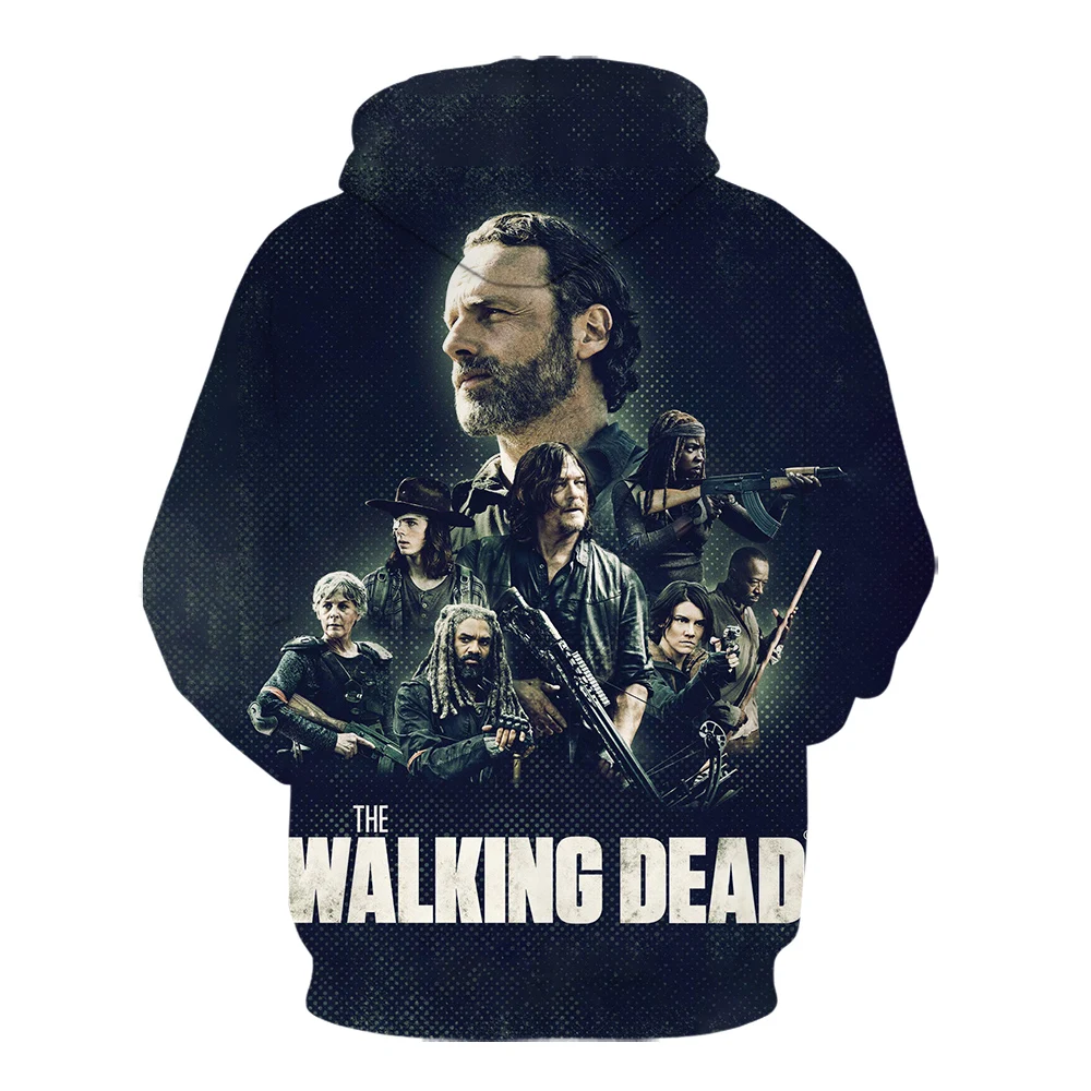 2020 Newest Fashion Sweatshirt Men / Women 3d Hoodies Print The Walking Dead Unisex Outerwear Hooded autumn and winter | Мужская одежда