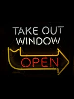neon sign for take out window open fast food quick meal club lamp resterant light pabs neon sign outdoor wall light nail sign
