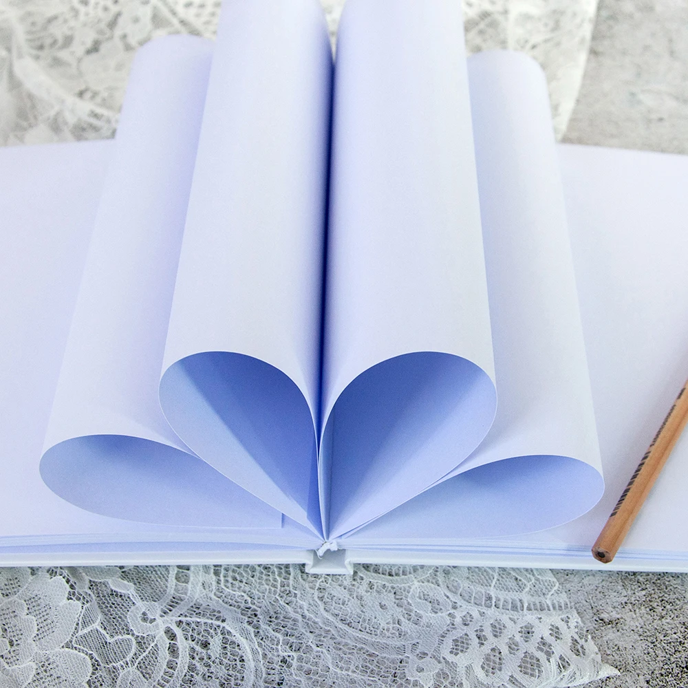 Белая Гостевая книга на заказ для свадебных фотографий гостевая индивидуальная