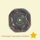 Передатчик дальнего действия беспроводной пейджер 1 кнопка вызова коричневая частота 433 МГц для ресторана кафе офиса церкви