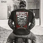 Футболка мужская с круглым вырезом, модная повседневная свободная универсальная рубашка с 3D принтом букв, большой размер 6XL, лето 2021