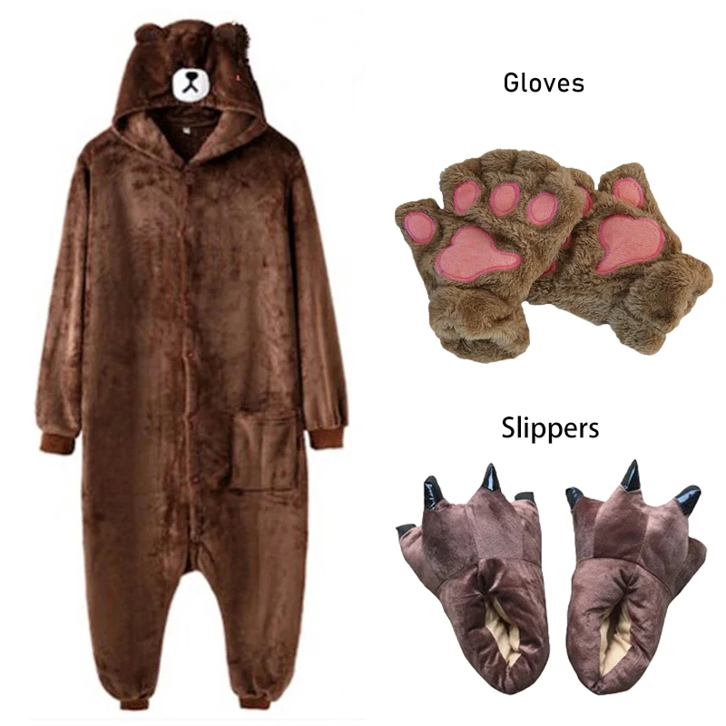 Пижама-комбинезон в виде животного единорога с тапками мультяшный костюм