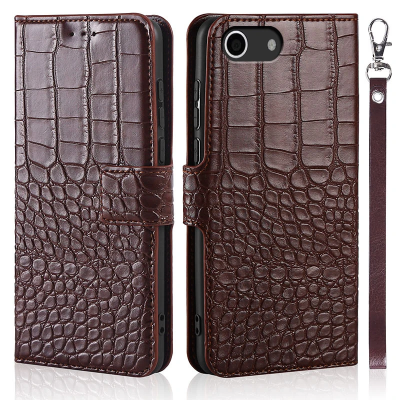 Чехол для телефона ZTE Blade A506 кошелек карт и узором крокодиловая кожа Кожа Книга