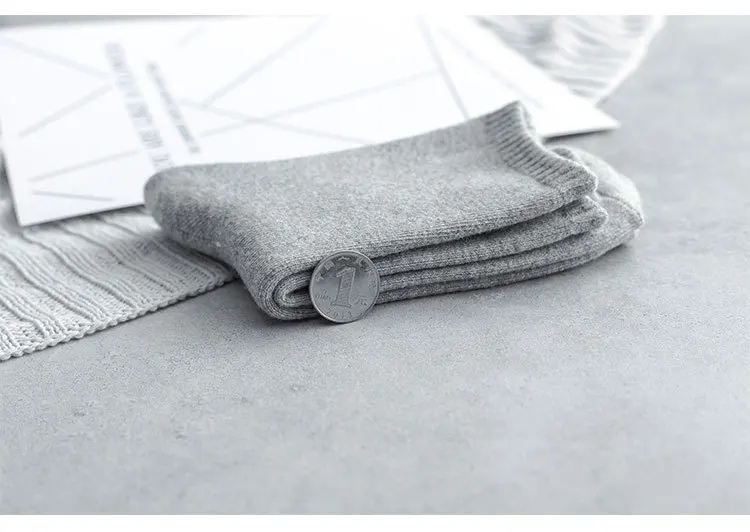 

Men Socks Solid Color Cotton Warm Businness Casual Socks Autumn Excellent Quality Breathable Male Sock Meias