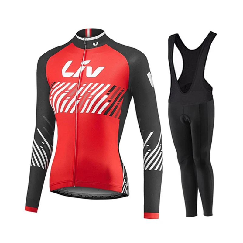 

Women Autumn Long Sleeve LIV Cycling Jersey Set Sport Suit Road Bike Clothing Kit 2022 Female Bicycle Clothes MTB Dress Uniform