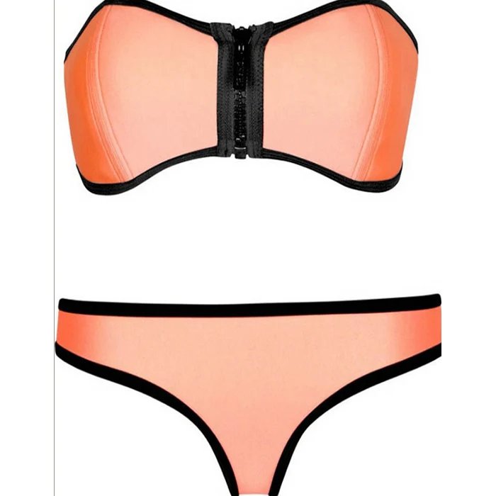 Сексуальный купальник из двух частей женский купальник-монокини пляжная одежда