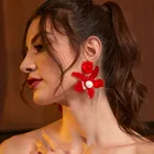 GuanLong Модные Акриловые большие серьги Стразы из смолы, ювелирные изделия для дропшиппинга, оптовая продажа, 7 цветов