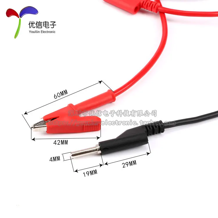 1 шт. тестовый провод Банановый штекер поворот крокодил зажим двойная головка