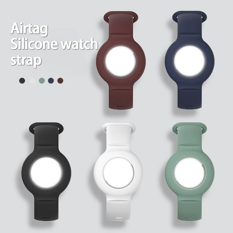 

Bracelet For AirTag Anti-Lost Soft Silicone Case Protective Cover Design For Apple Airtag Tracking Locator Wristband Strap Hot
