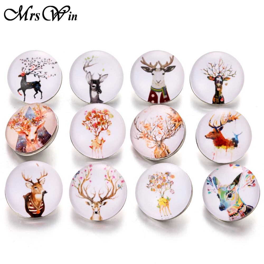 Новый цветок искусственное стекло 18 мм кнопки ювелирные изделия подходят для