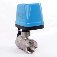 new stainless steel motor driven two way globe water valve two line normally open often close 12v 24v 220v solenoid ball valve