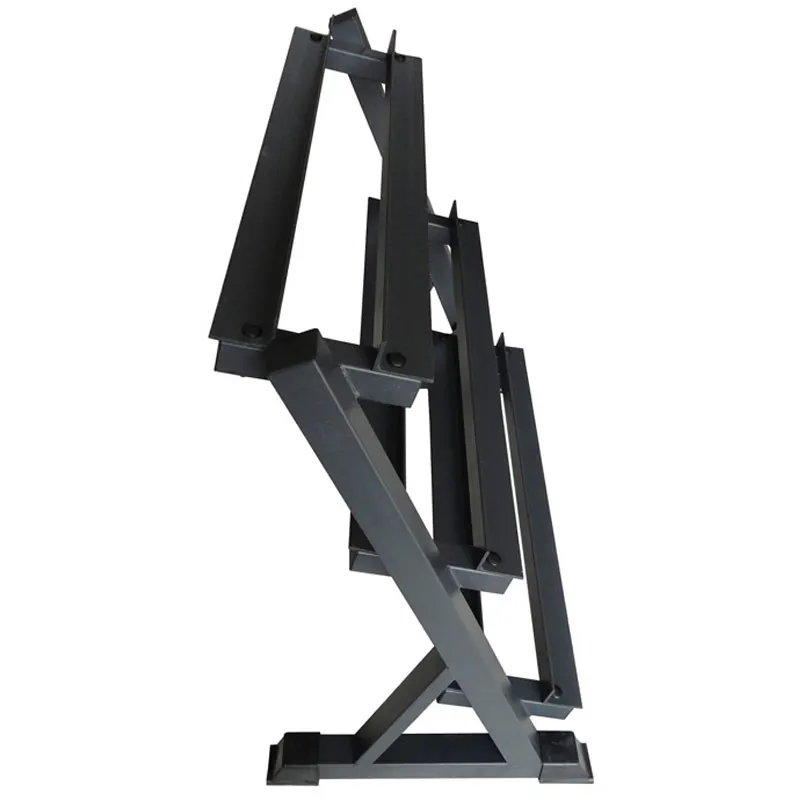 Трехслойная стойка для гантели оборудование фитнеса с покрытием