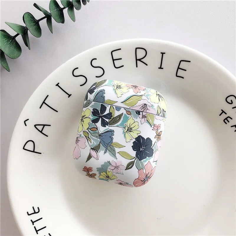 Силиконовый мягкий чехол для наушников с рисунками маслом и Bluetooth роскошный