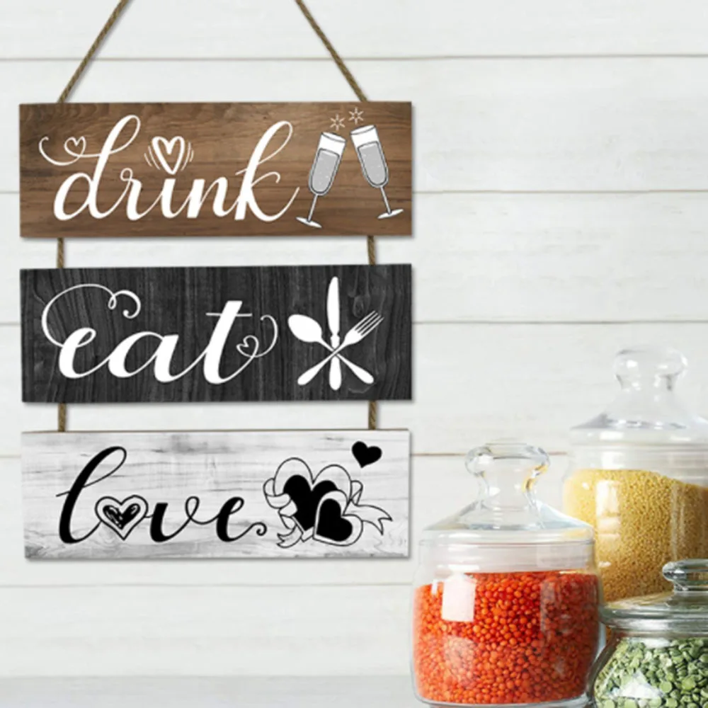 

1PCS Creative Durable Family Wall Decor Wood Art Home Decoration For Wooden Pendant Household Wall Decoration