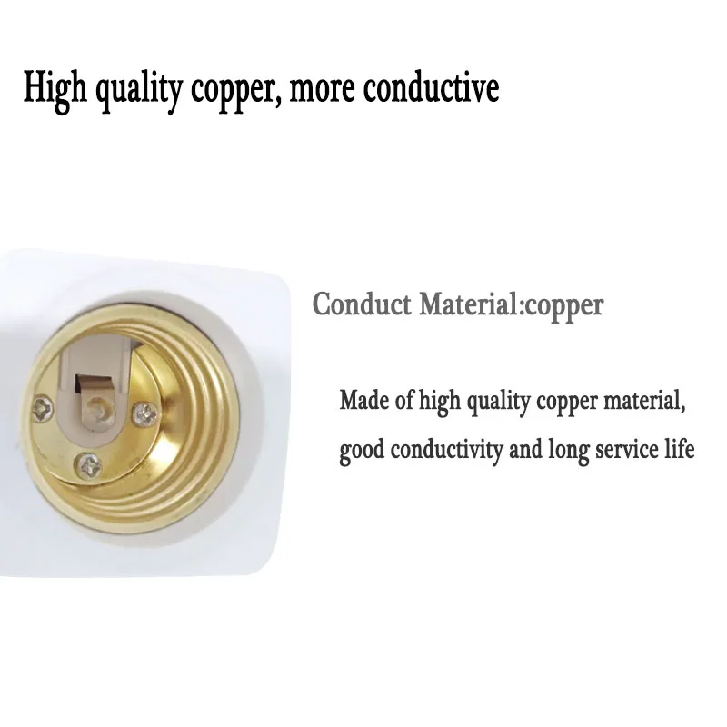 E27 держатель для винтовой лампы квадратная труба с переключателем Лампа патрон