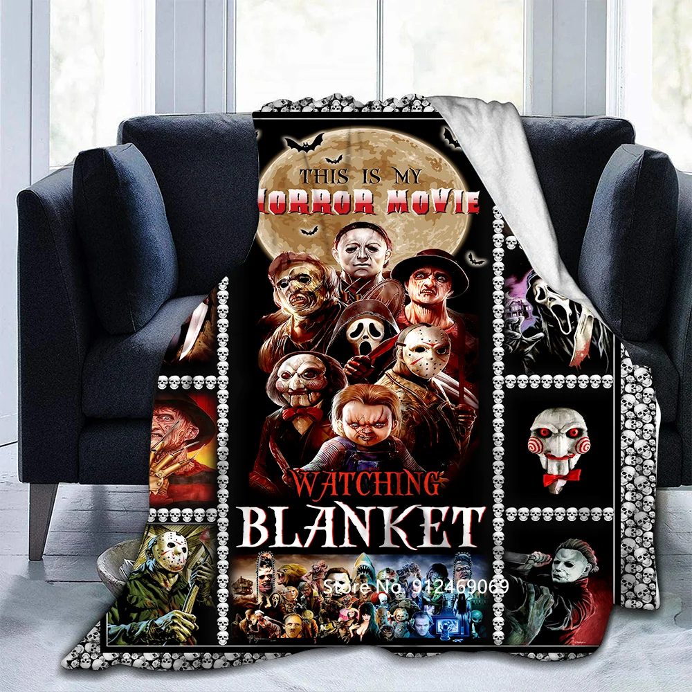 Мягкое Фланелевое Флисовое одеяло Майкла Майерса из фильма ужасов 3D на Хэллоуин |