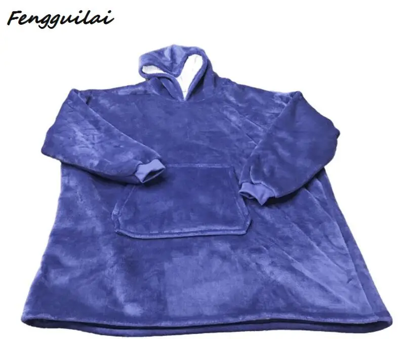 BLUE FENGGUILAI/толстый удобный свитер для холодной зимы; Теплый Толстый Пуловер; Лидер продаж; модные серые пуловеры; цвет красный, синий, серый; большие размеры - Цвет: BLUE
