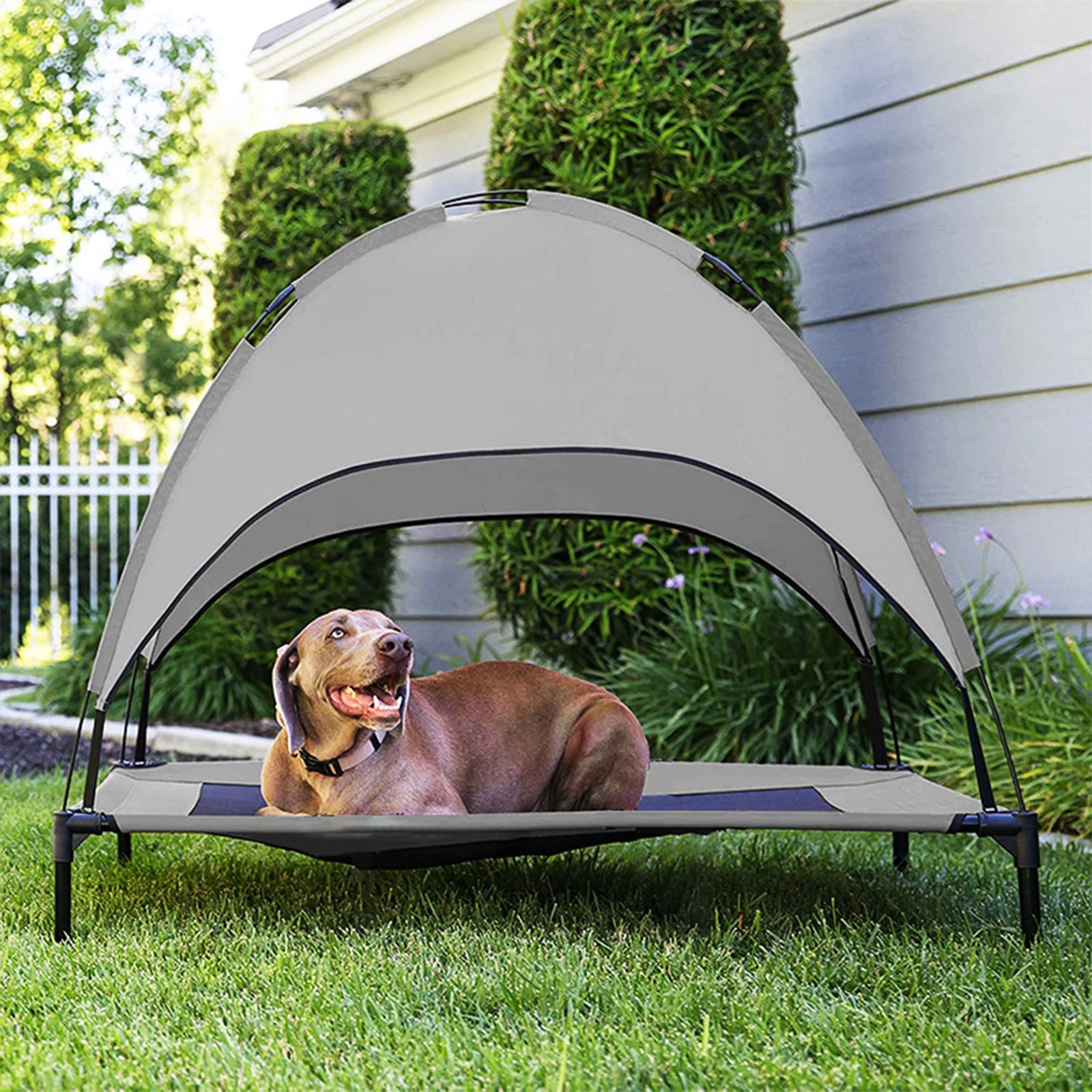 

Portable Folding Pet Tent Dog Bed Sun Canopy For Cat Tent Puppy Kennel Easy Operation Outdoor Camping Dogs House
