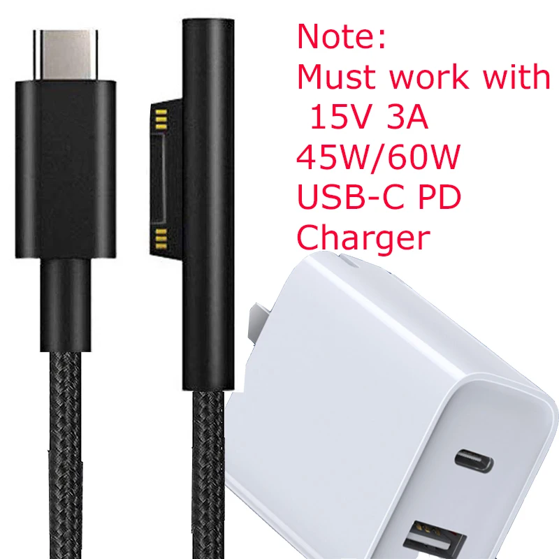 Новый 15V 3A USB C Type PD зарядный кабель для быстрой зарядки Кабель-адаптер зарядное