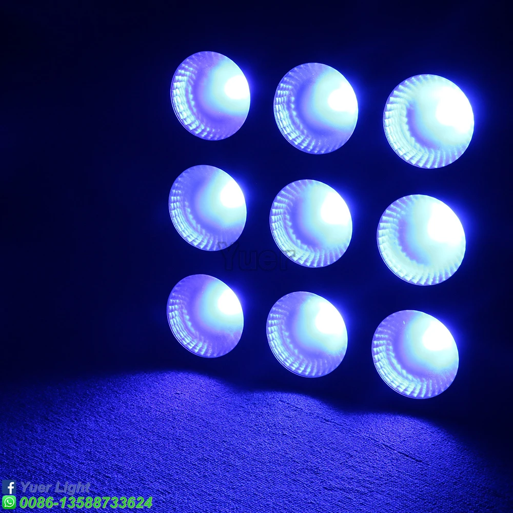 

LED 9x10W RGB 3IN1 Blinder Matrix DMX512 Beam Light Stage Effect Lighting Good For DJ Disco Party Dance Floor Clubs Decorations