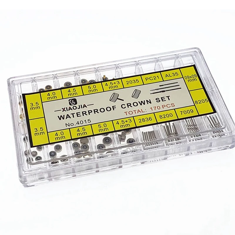 170 шт./кор. запасные части для короны часов ассорти e плоская головка аксессуары