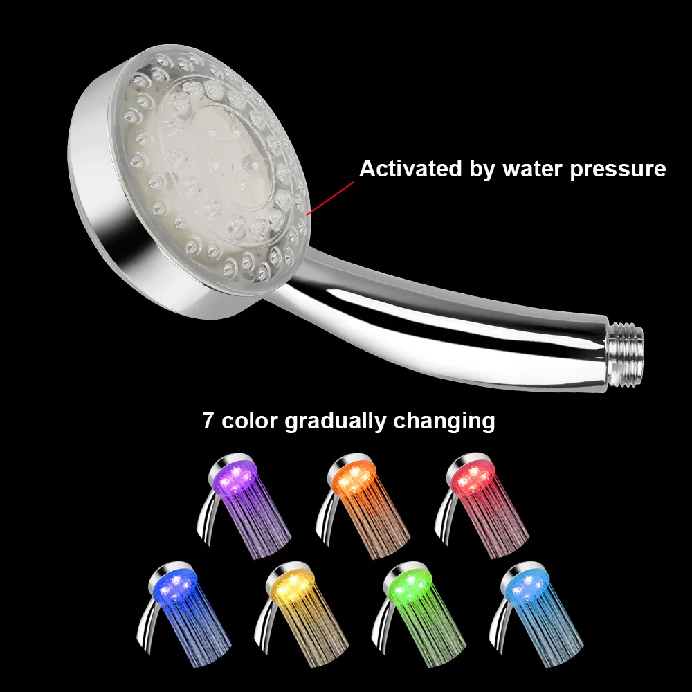 Светодиодсветодиодный насадка для душа квадратная фиксированная с постепенным