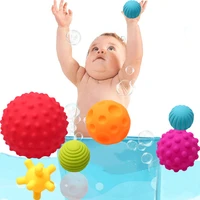 baby touch hand ball toys soft rubber textured multi sensory tactile pinch bath hand ball infant training massage toy