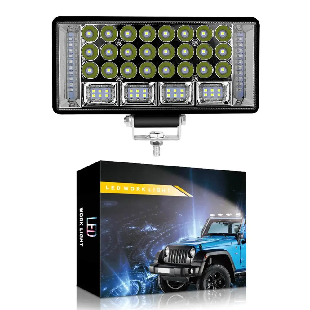 

6”204W 68LED Work Light Spotlight Car SUV ATV Off-Road Driving Fog Lamp White Light 3W High Strength LED 8000LM 6000K LED Light