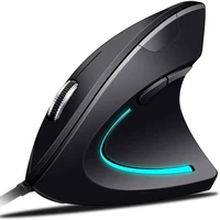 vertical mouse gaming computer optical mice with rgb light 3200dpi usb wrist healthy mause gamer for pc laptop