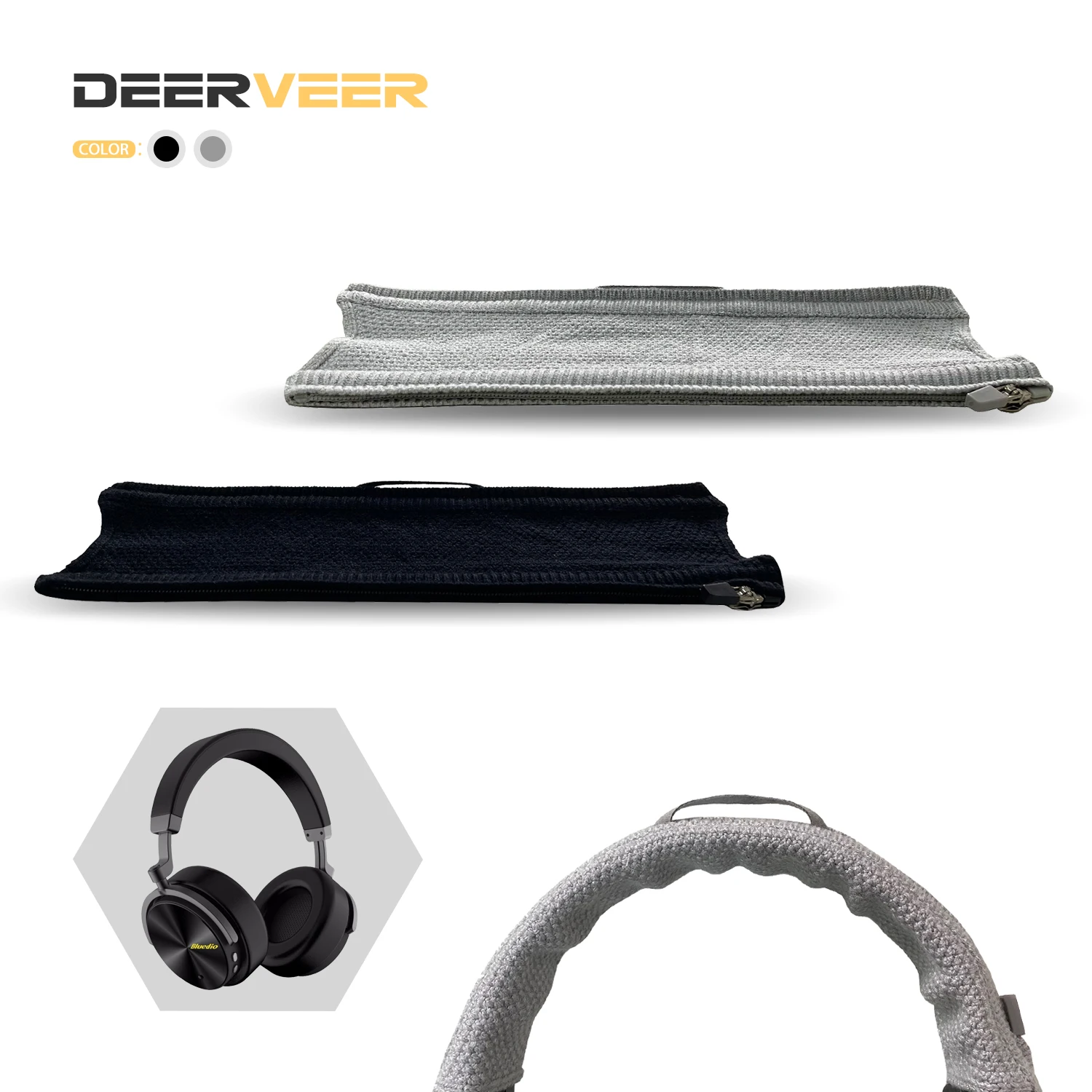 Повязка на голову deerходу подходит для наушников Bluedio T5 T4 T3 T2 T6 T6S T6C T7 с плетеной