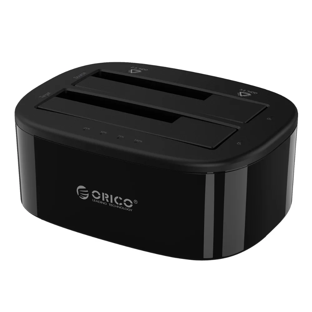 Док-станция ORICO Clone 2,5 3,5 Dual Bay SATA для USB 3,0 HDD корпус инструмент Бесплатный Дубликатор HDD чехол 24 ТБ для Windows Mac OS
