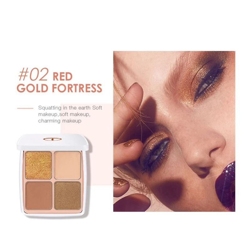 O.TW O.O цветные 4 цвета матовые мерцающие блестящие тени для век палитра теней