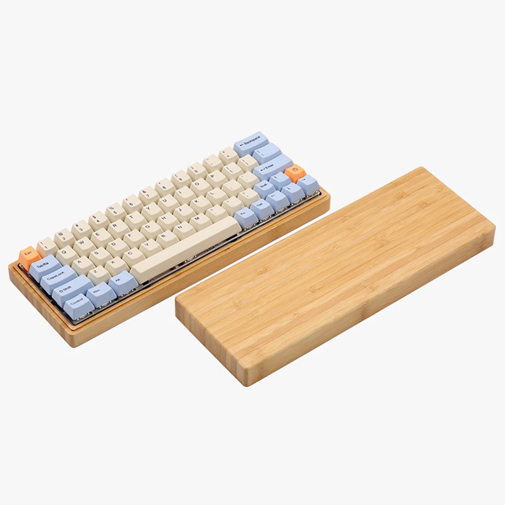 Индивидуальные DIY 64 макет DZ60 PCB Механическая игровая клавиатура бамбуковая