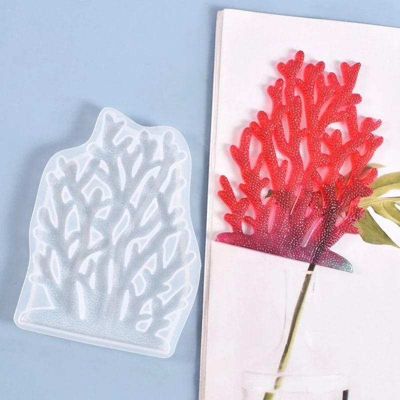

DIY Crystal Epoxy Mold Creative Good-Looking Coral Table Jewelry Silicone Mold