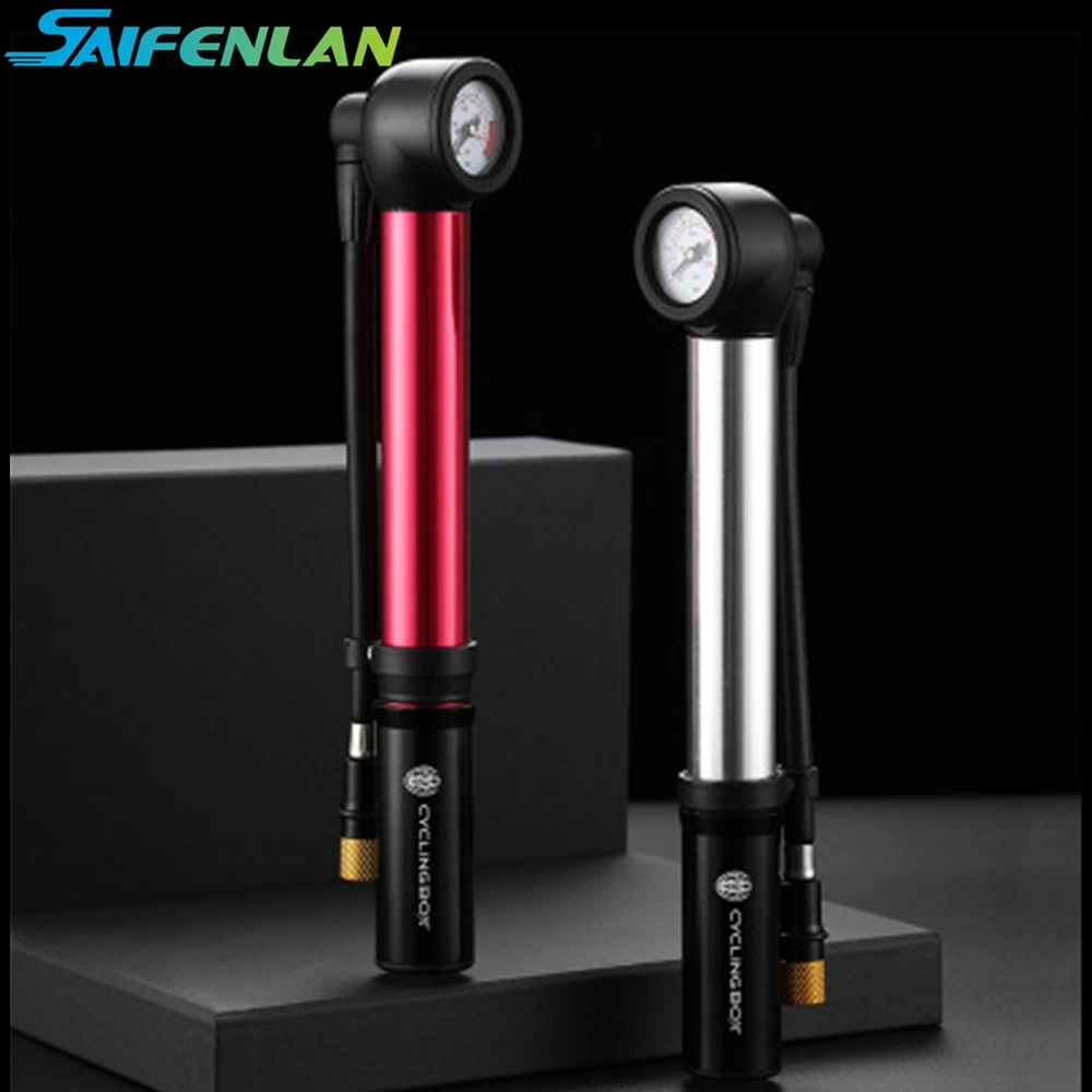 Велосипедный насос из алюминиевого сплава портативный выдвижной высокого