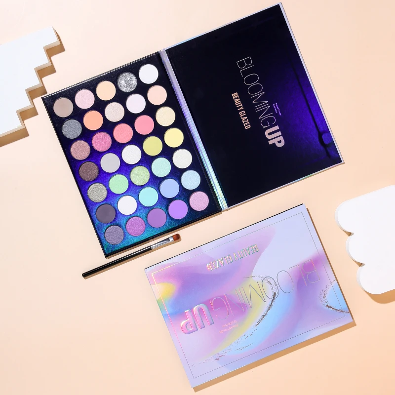 Матовое стекло с перламутровым эффектом Beauty Glazed 35 цветов тени для век хайлайтер