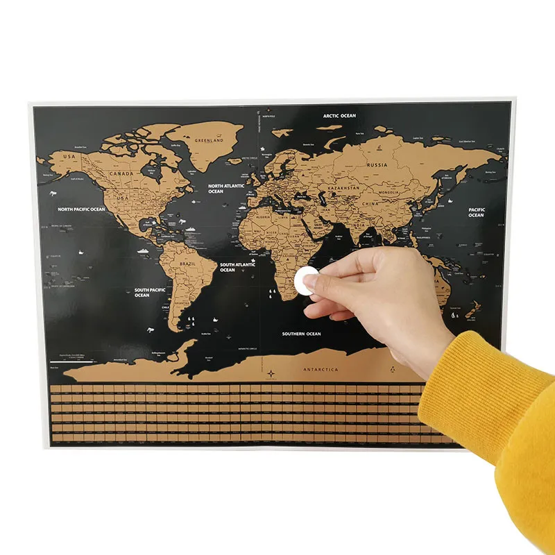 1 шт. карта мира флаг издание 40*30 см номер Офис украшение стены Стикеры обучение