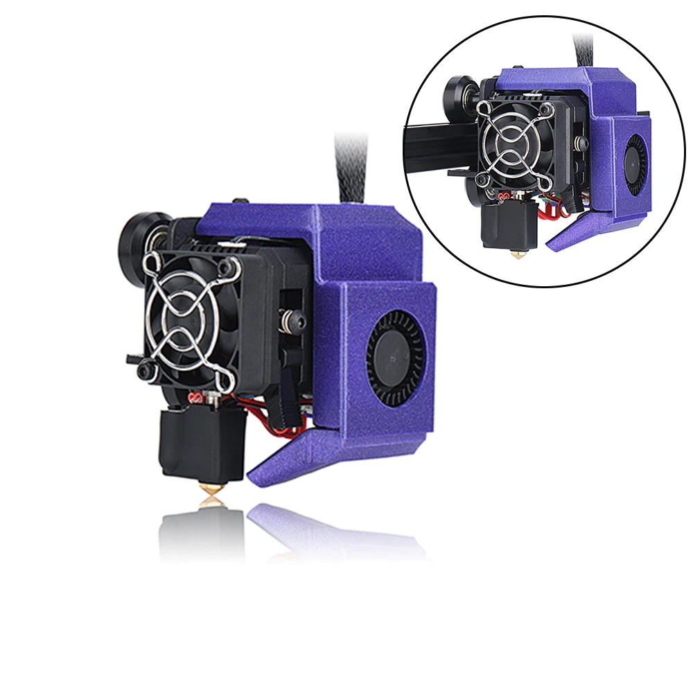 

3D Printer Parts Direct Extruder Short Range With Heating Hotend Extruder Kit Cooling Fan For 1.75mm 3D Filament Upgrade Ender 3