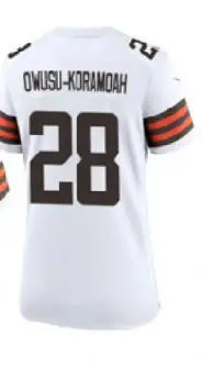 

BALIWEISA Women's Browns Jeremiah Owusu-Koramoah Jerseys T-shirt