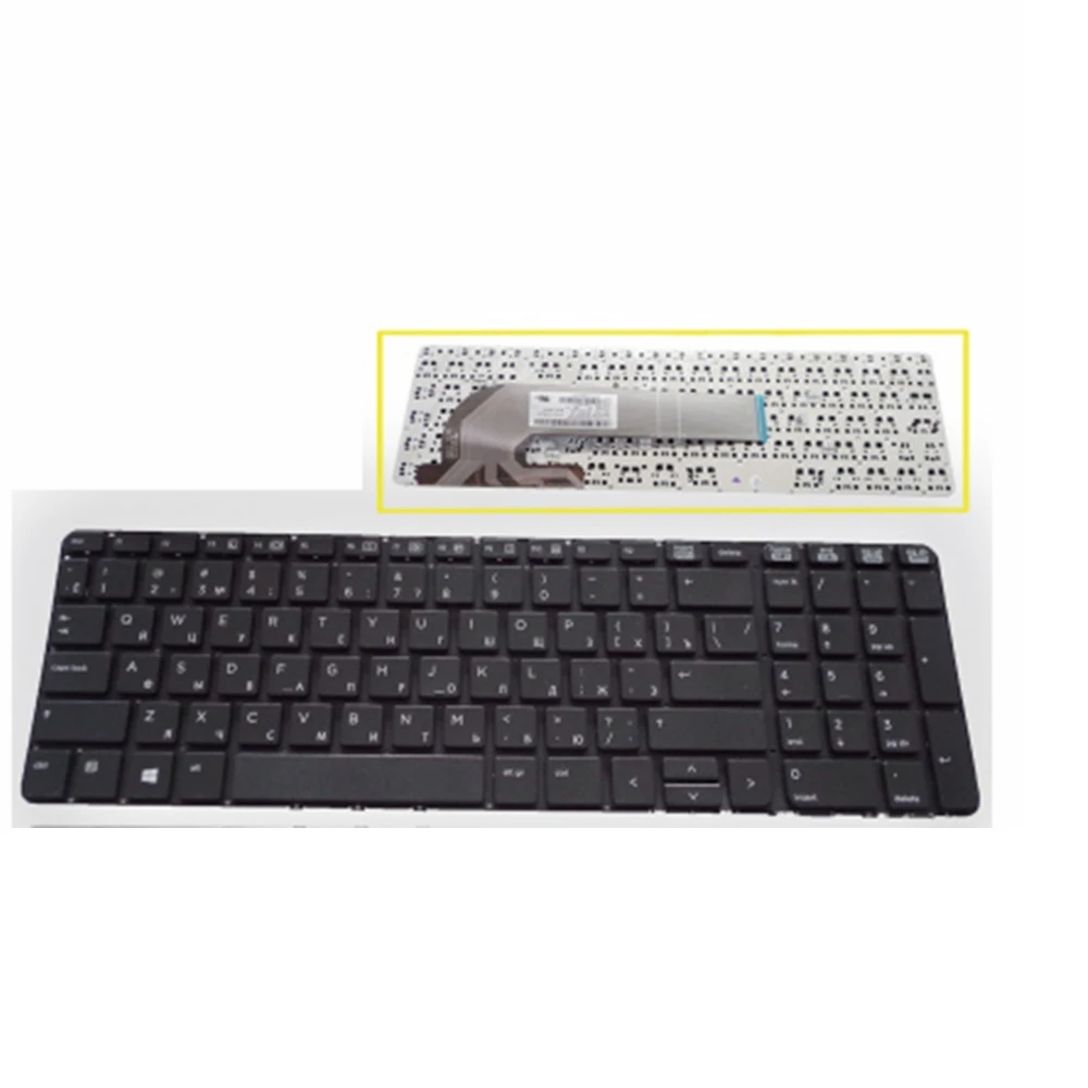 

New for Russian keyboard HP PROBOOK 450 GO 450 G1 470 455 G1 450-G1 450 G2 455 G2 470 G0 G1 G2 S15 / S17 RU Black without frame