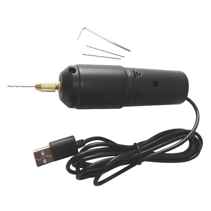 1PC Мини-электрическая дрель 5V Электрический ручных дрелей перфорационный