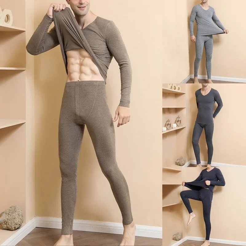

2021 NEW Thermal Underwear For Men Sets Thermal Underwear Long Winter Men Underwear Set Thermal Underwear Homme Clothing