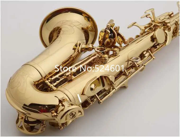 MARGEWATE Curved Soprano Saxophone S-991 B Flat Gold Lacquer Popular instruments Music With Case Free Shipping |