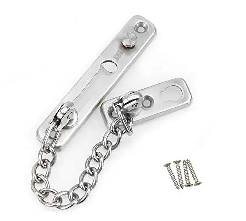 DIY бытовые инструменты Золотая и серебряная цепь дверная защита с пружинным