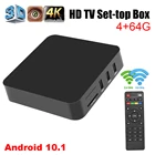 4 Гб 64 Гб 4K Android 10 Smart Box 4K HD 3D 2,4G WiFi S905W четырехъядерный Медиаплеер smart tv android tv box android tv Box TV Box