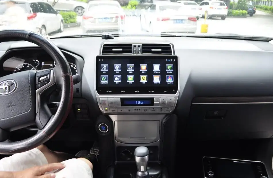 DSP Carplay 1920*720 2G 12.3-дюймовый Android 7.1 автомобильный аудио-видеоплеер для Toyota Prado Landcruiser FJ150 2018 года с навигацией GPSNavi и мультимедиа