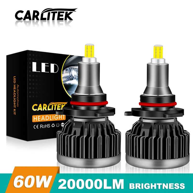 Светодиодные лампы Carlitek h11 для автомобильных фар 9012 9005 9006 H8 H9 H4 универсальные